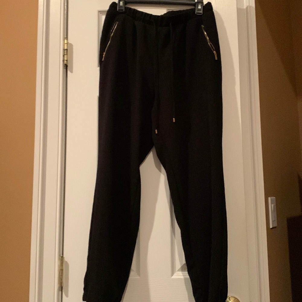 Black dressy jogger pants